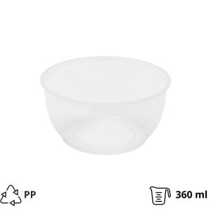 Posuda za delikatešo PP 360 ml d=112 mm h=55 mm, bez poklopca [6 kom/pak]