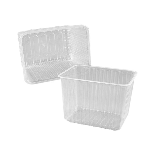 Posuda РР 1500 ml 179х132х92,9 mm prozirna, bez poklopca [50 kom/pak]