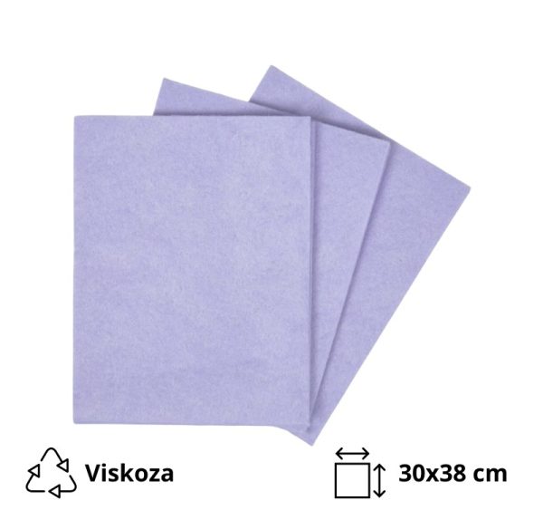 Krpa od viskoze univerzalna 30×38 cm plava 3 kom/pak