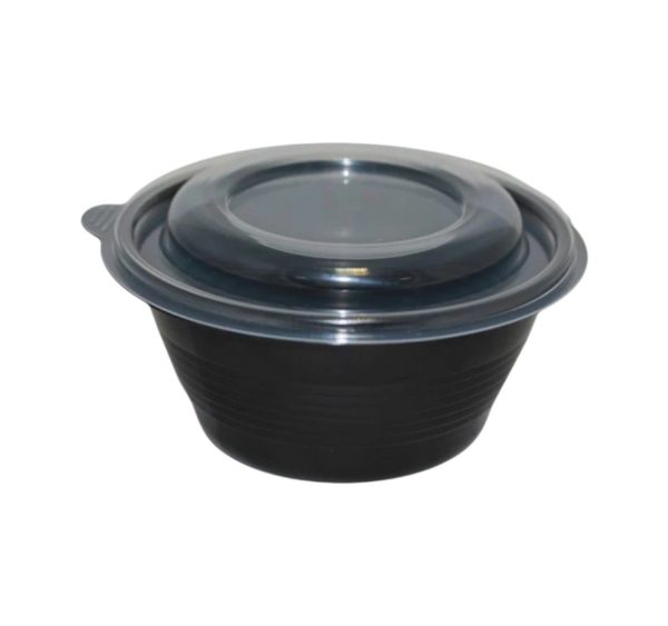Posuda PP 500 ml d=144 mm h=52 mm crna