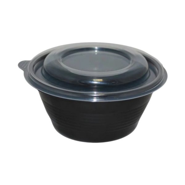 Posuda PP 500 ml d=144 mm h=52 mm crna