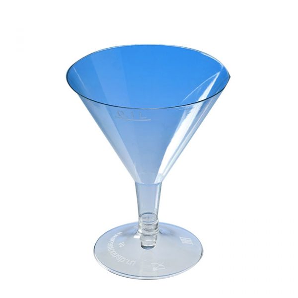 Čaša za Martini PS 100 ml prozirna (na crnom stalku)