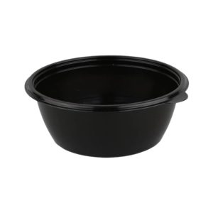 Posuda PP 500 ml d=144 mm h=59 mm crna, bez poklopca [45 kom/pak]