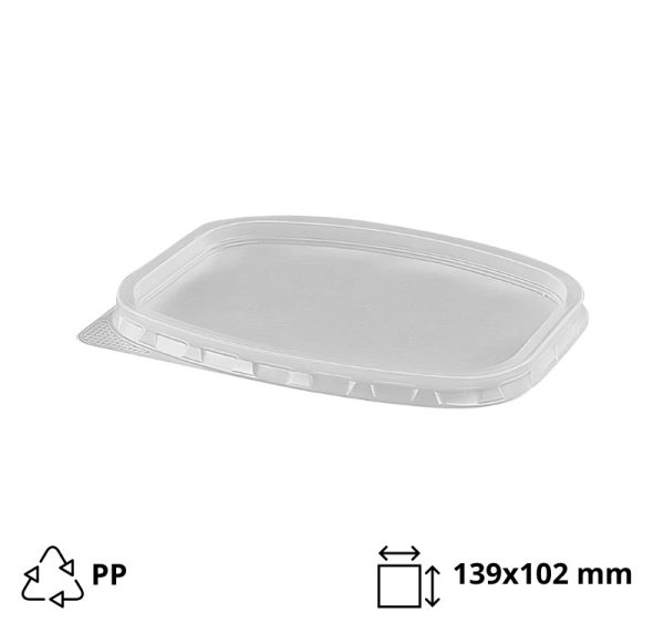 Poklopac PP 139×102 mm prozirni [25 kom/pak]