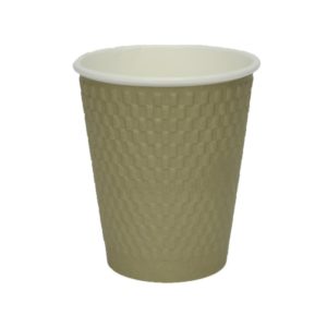 Čaša papirnata 310 ml d=90 mm 3-slojna valovita cigla kraft (25 kom/pak)
