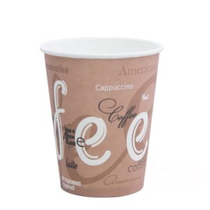 Čaša papirnata 250 ml d=80 mm 1-slojna Coffee (50 kom/pak)