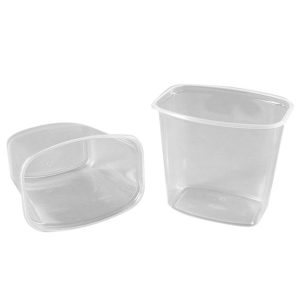 Posuda PP 1000 ml 139x102x125 mm prozirna (50 kom/pak)