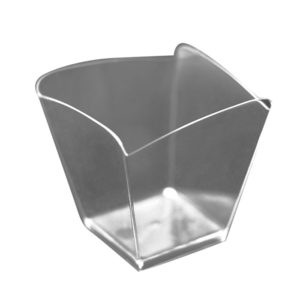 Fingerfood posudica PS 95 ml 57×57 mm Val prozirna (25 kom/pak)