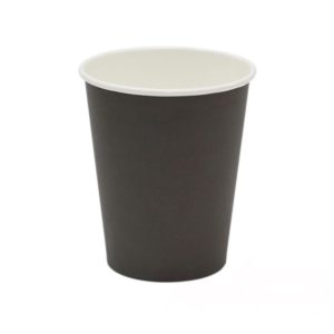 Čaša papirnata 300  ml d=90 mm 1-slojna crna (50 kom/pak)