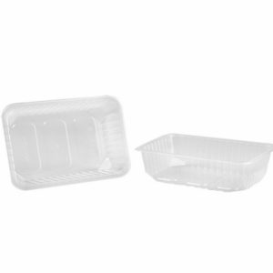 Posuda РР DP 186х132х52mm 750mm prozirna s poklopcem, 100 kom (komplet)