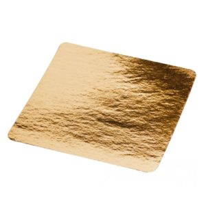 Podmetač kvadrat za torte karton 210×210 mm zlatna (50 kom/pak)