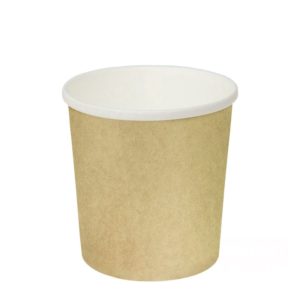 Papirnata posuda za juhu 500 ml d=90 mm h=99 mm kraft (25 kom/pak)