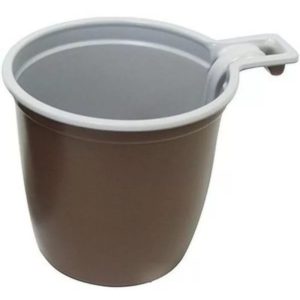 Šalica za kafu 180 ml bjelo smeđa (50 kom/pak)