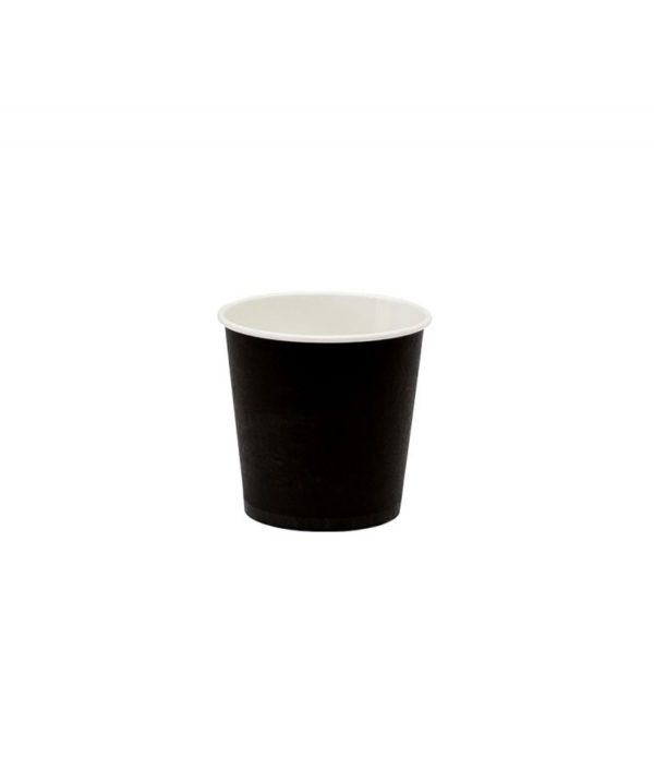 Čaša papirnata 100 ml d=62 mm 1-slojna crna (60 kom/pak)