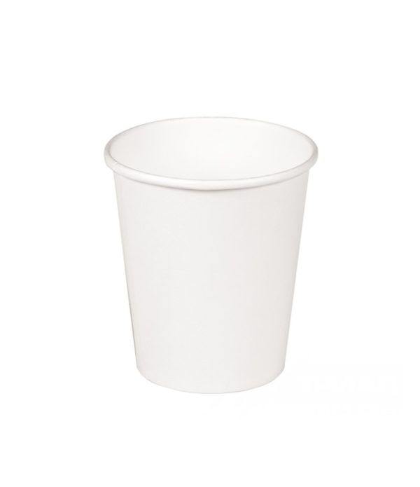 Čaša papirnata 250 ml d=80 mm 1-slojna bijela (50 kom/pak)