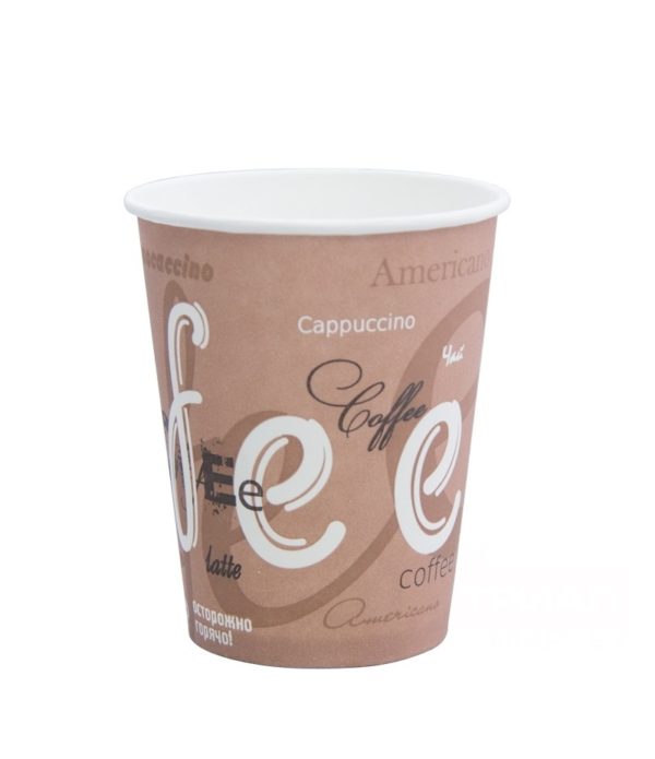 Čaša papirnata 185 ml d=73 mm 1-slojna Coffee (100 kom/pak)