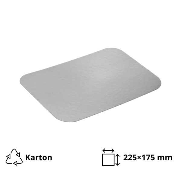 Poklopac za alu posudu 1040 ml 225х175 mm 100 kom