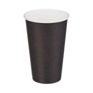 Čaša papirnata jednoslojna 400 (518) ml crna