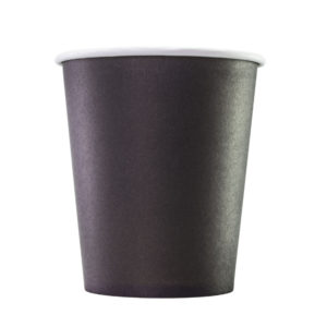 Čaša papirnata 250 ml d=80 mm 1-slojna crna (75 kom/pak)