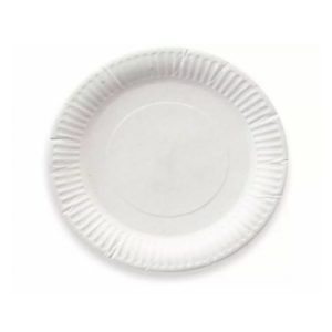 Papirnati tanjur d=165 mm bijeli glaziran (100 kom/pak)