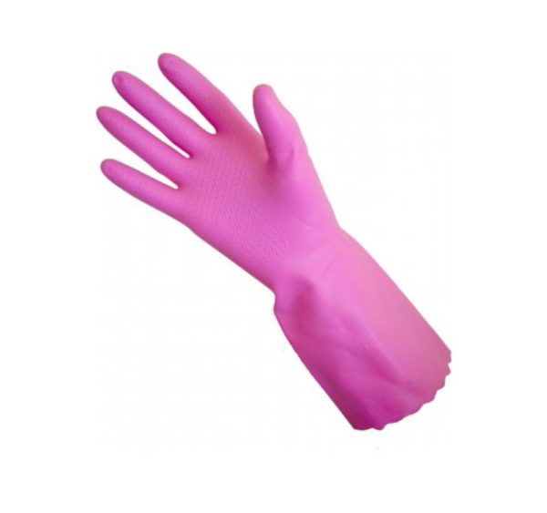Gumene rukavice PVC Tomos roze M