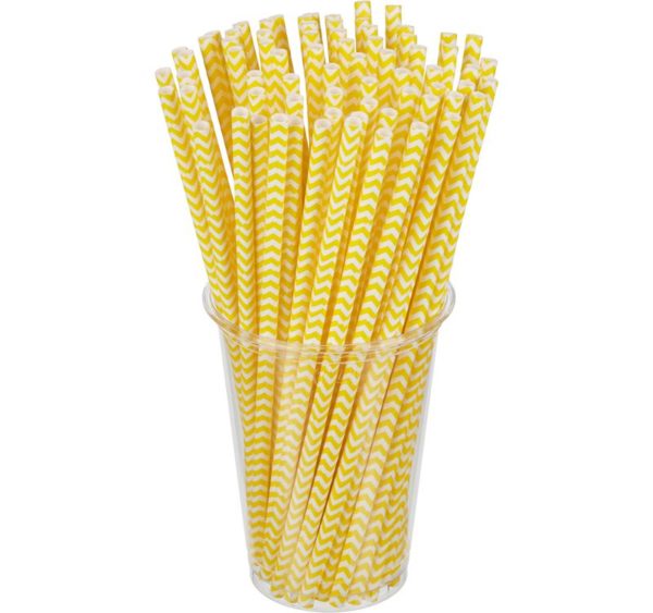 Slamke papirnate Tambien ECO Cik-cak l=210 mm d=6 mm 100 kom/pak