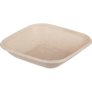 Posuda PULP Sabert 170x170x30mm 500ml, Kraft s poklopcem (komplet)