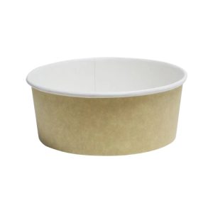 Papirnata posuda 750 ml d=150 mm h=60 mm kraft, brez poklopca 50 kom