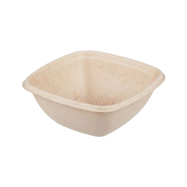Posuda PULP Sabert 375 ml 130x130x50 mm kraft, bez poklopca 50 kom