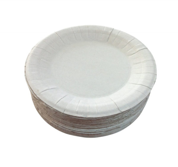 Papirnati tanjur d=230 mm bijeli glaziran (250 kom/pak)