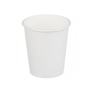 Čaša papirnata 250 ml d=90 mm 1-slojna bijela (50 kom/pak)