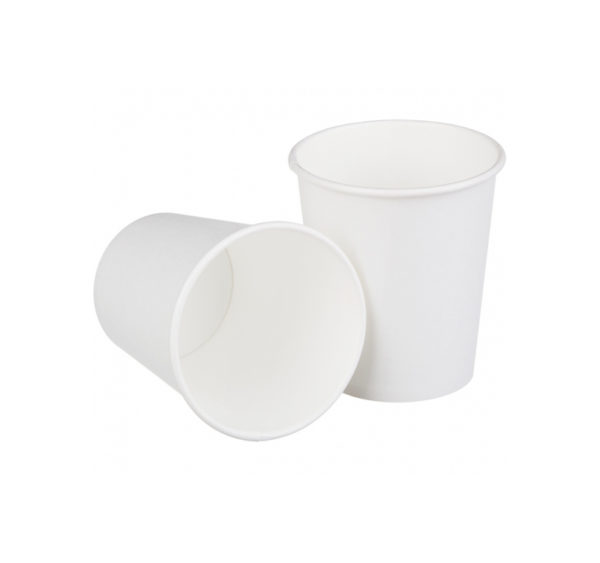 Čaša papirnata 250 ml d=90 mm 1-slojna bijela (50 kom/pak)