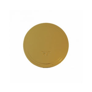 Podmetač krug za torte karton d=240 mm zlato/bijeli biser (7 kom/pak)