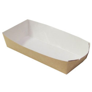Papirtnata plitica za hot dog ECO HD, 450 ml, 165x70x40 mm kraft (800 kom/pak)