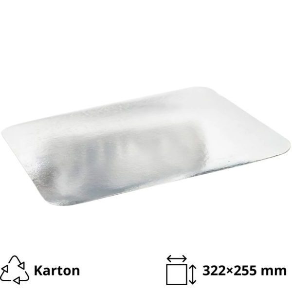 Poklopac za alu posudu 3180 ml 322×255 mm 100 kom