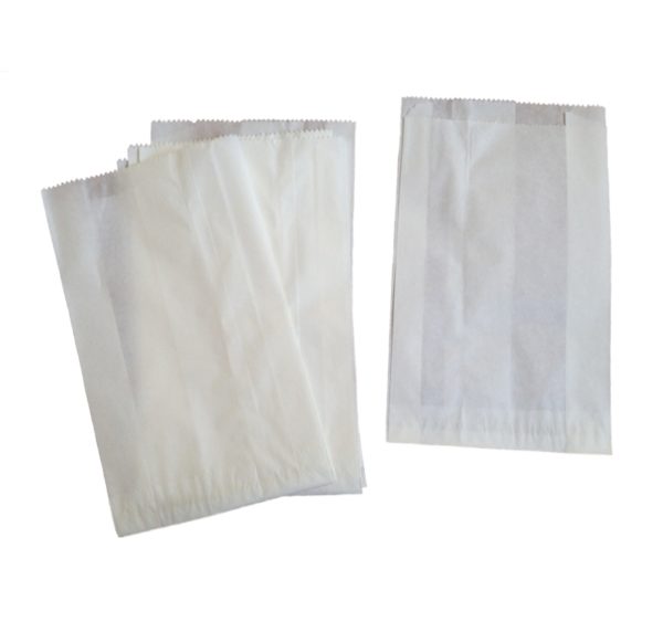 Papirnata vrećica 140х60х370 mm bijela (100 kom/pak)