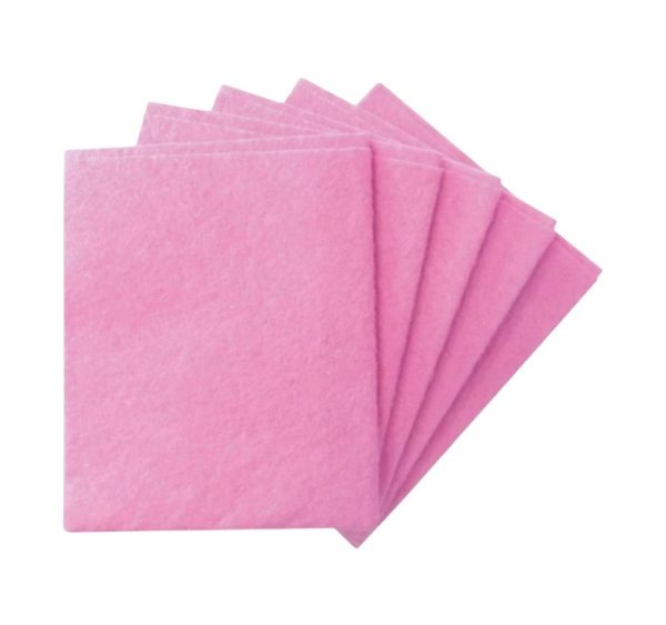 Krpa od viskoze univerzalna 30×38 cm ružičasta 5 kom