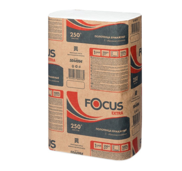 Papirnati ručnici Z 1 sl 250 l/pak Focus bijele (5044994)