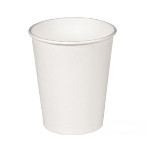 Čaša papirnata 300 ml d=90 mm 1-slojna bijela (50 kom/pak)