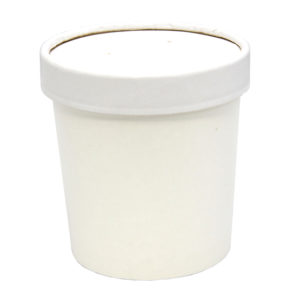 Papirnata posuda za juhu Tambien ECO 340 ml d=90 mm h=85 mm bijela za poklopcem, 50 kom (komplet)