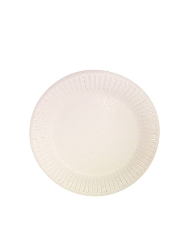 Papirnati tanjur d=180 mm Snack Plate bijeli biolaminiran (100 kom/pak)