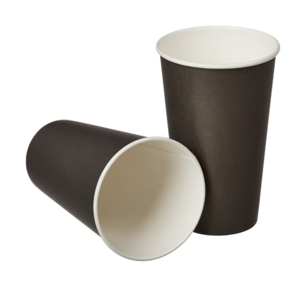 Čaša papirnata 400 ml d=90 mm 1-slojna crna (50 kom/pak)