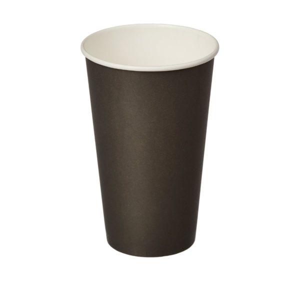 Čaša papirnata 400 ml d=90 mm 1-slojna crna (50 kom/pak)