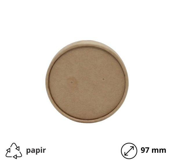 Poklopac papirnati Tambien ECO d=97 mm kraft 25 kom