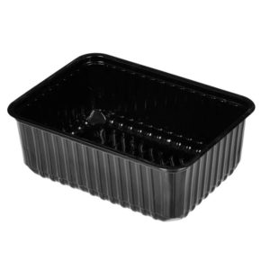 Posuda PP 1000 ml 179x132x63,7 mm crna (50 kom/pak)