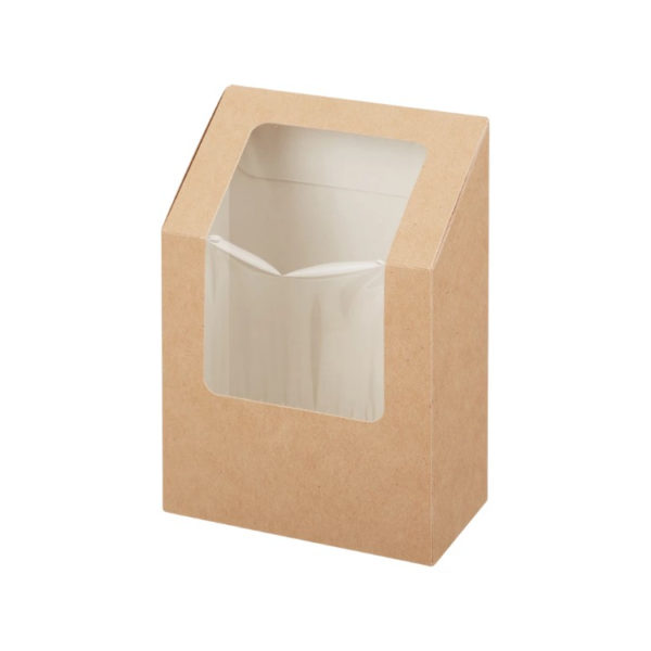 Posuda za wrap/tortilje s folijom 90x50x130 mm kraft 50 kom