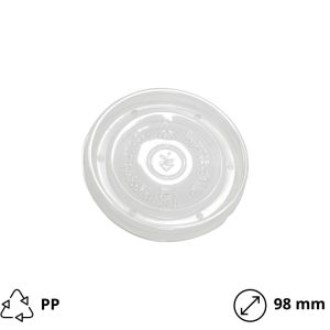 Poklopac PP za papirnatu posudu 500 ml d=98 mm [10 kom/pak]