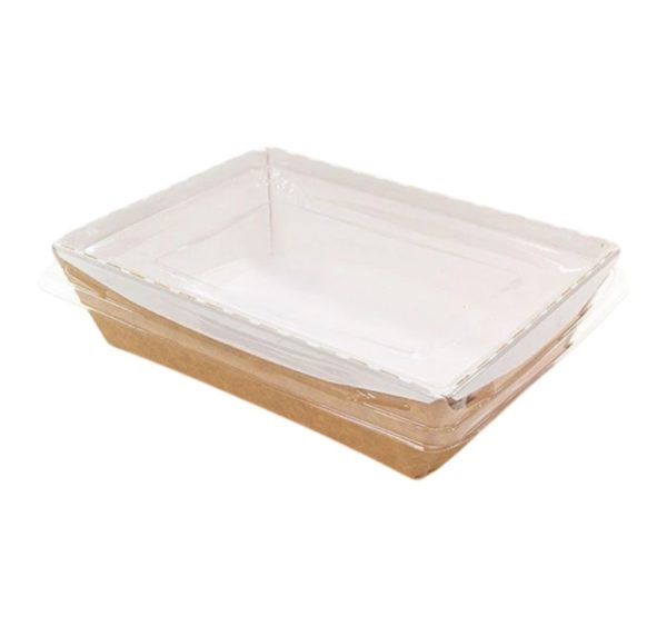 Poklopac ravan 180x140x17 mm za pairnatu posudu Crystal box 800 ml 60 kom