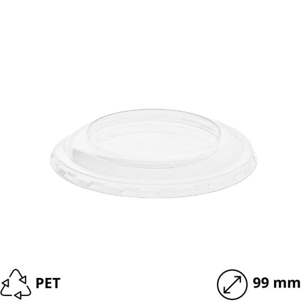 Poklopac za zdejela PET d=99 mm prozirni [15 kom/pak]