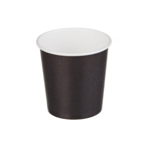 Čaša papirnata 100 ml d=62 mm 1-slojna crna (50 kom/pak)